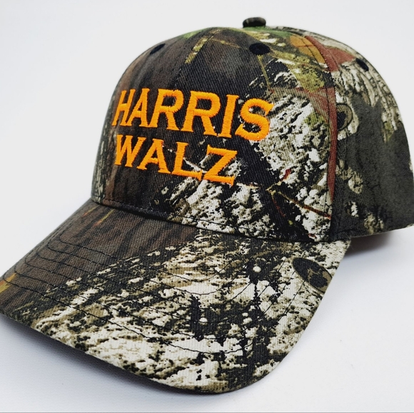 Accessories - Harris Walz Midwest Chappell Roan Camo Orange Embroidered Baseball Hat Trend Cap
